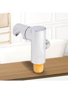 D&B Italian Bath Solution DB BATHWARE Full Brass WallMounted Handheld Shower Health Faucet Movable Holder with Water Outlet 12 NPT Supply Elbow for Bathroom Silver Chrome shower holder for bathroom  - Image 2