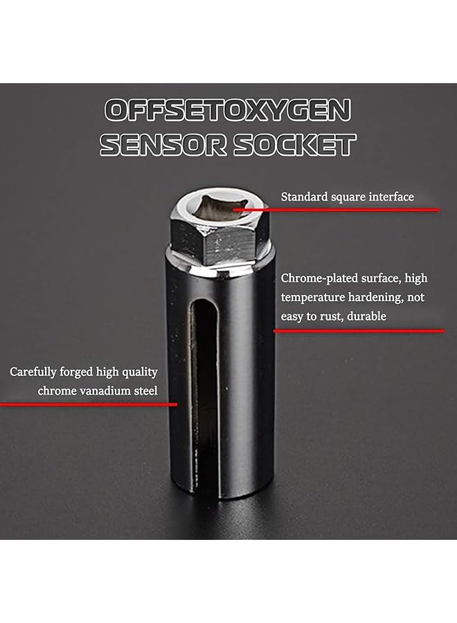 Oasisgalore Automotive Oxygen Sensor Socket Removal Tool Wrench And Thread Chaser Set 5Pcs - Image 4