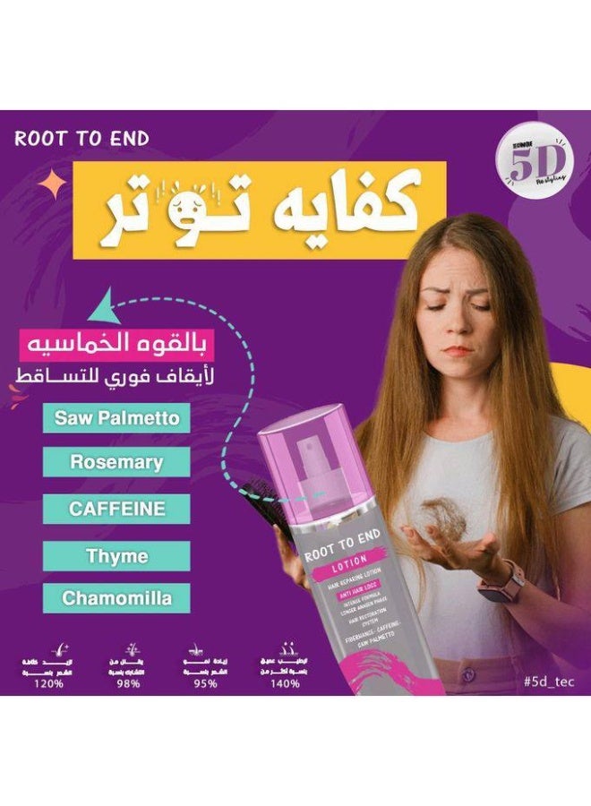 رووت تو إند روت تو اند لوشن مرمم للشعر من الجذور إلى الأطراف لوشن مضاد لتساقط الشعر 250 مل (قد يختلف شكل العبوة) - Image 4