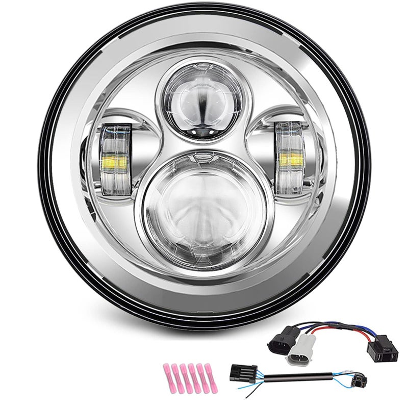 SUNPIE 7 inch Head light Compatible with H_arley Street Glide/Tri Glide, Compatible with Road King - Image 1