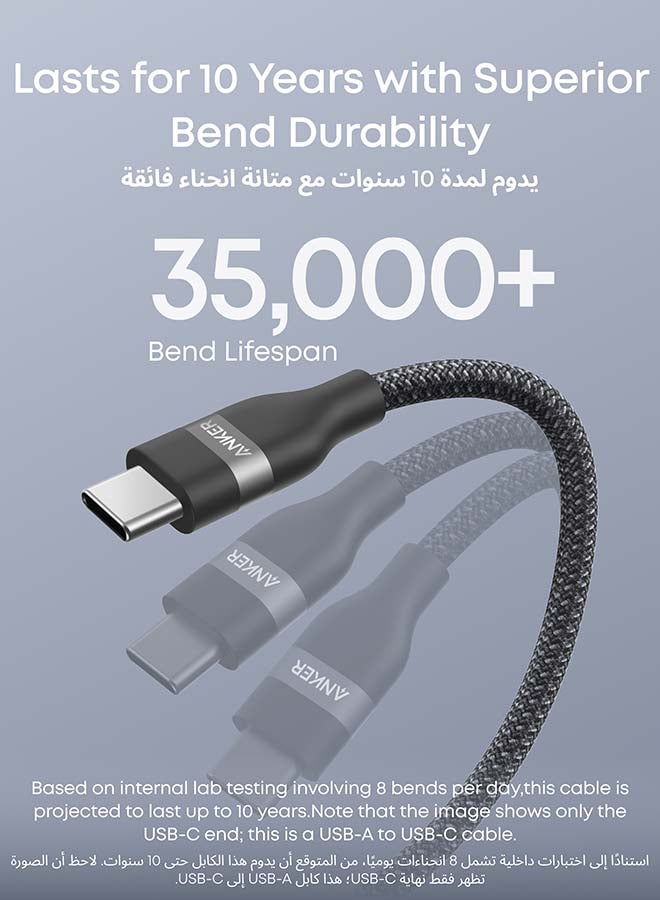 Car Carplay USB to USB C Cable for iPhone17/16, Upcycled Braided USB A to USB C Car Charger Cord for Samsung Note20 and More (USB 2.0, 3FT) - Image 3