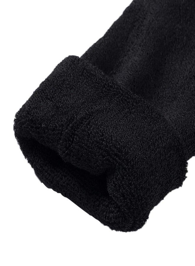 QUUPY 1 Pair Women Men Elastic Knee Brace Leg Knee Warmers Sleeve Winter Thermal Soft Knee Pad Support for Joint Pain Arthritis Pain Relief - Image 4