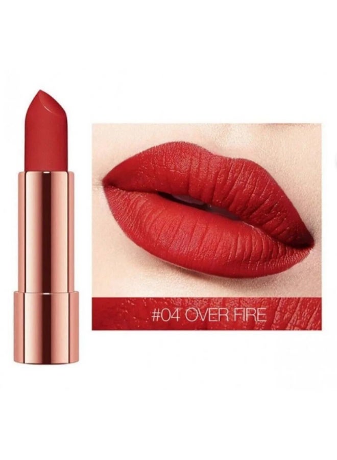 O.TWO.O Spin Gold Brocade Velvet Lipstick 04 Overfire - 4g - Image 2