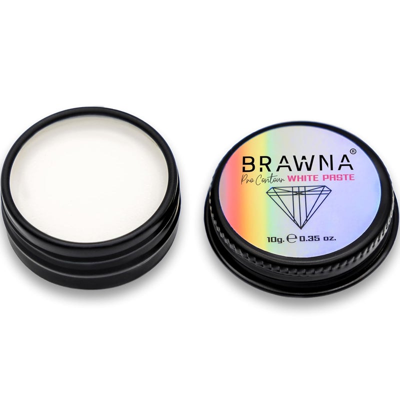 BRAWNA Brawna Pro Contour White Mapping Paste for Brow and Lip Measuring  White Concealer for PMU Eyebrow Henna Lamination Tint