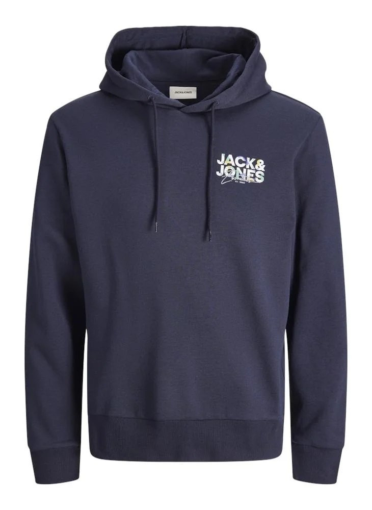 JACK & JONES  Logo Pullover Hoodie for Men | Best Price UAE
