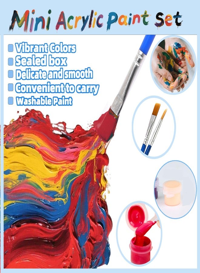 OLINGYOU Mini Acrylic Paint Set for Kids and Adults, 12 Colors Paint Strips, 20 Pack - Image 3