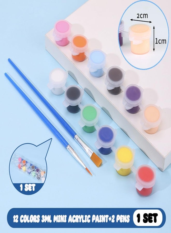 OLINGYOU Mini Acrylic Paint Set for Kids and Adults, 12 Colors Paint Strips, 20 Pack - Image 5
