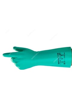 Ansell Ansell Nitrile Coated Gloves, 37-185, AlphaTec Solvex, 380MM Length, Size10, Green  - Image 3
