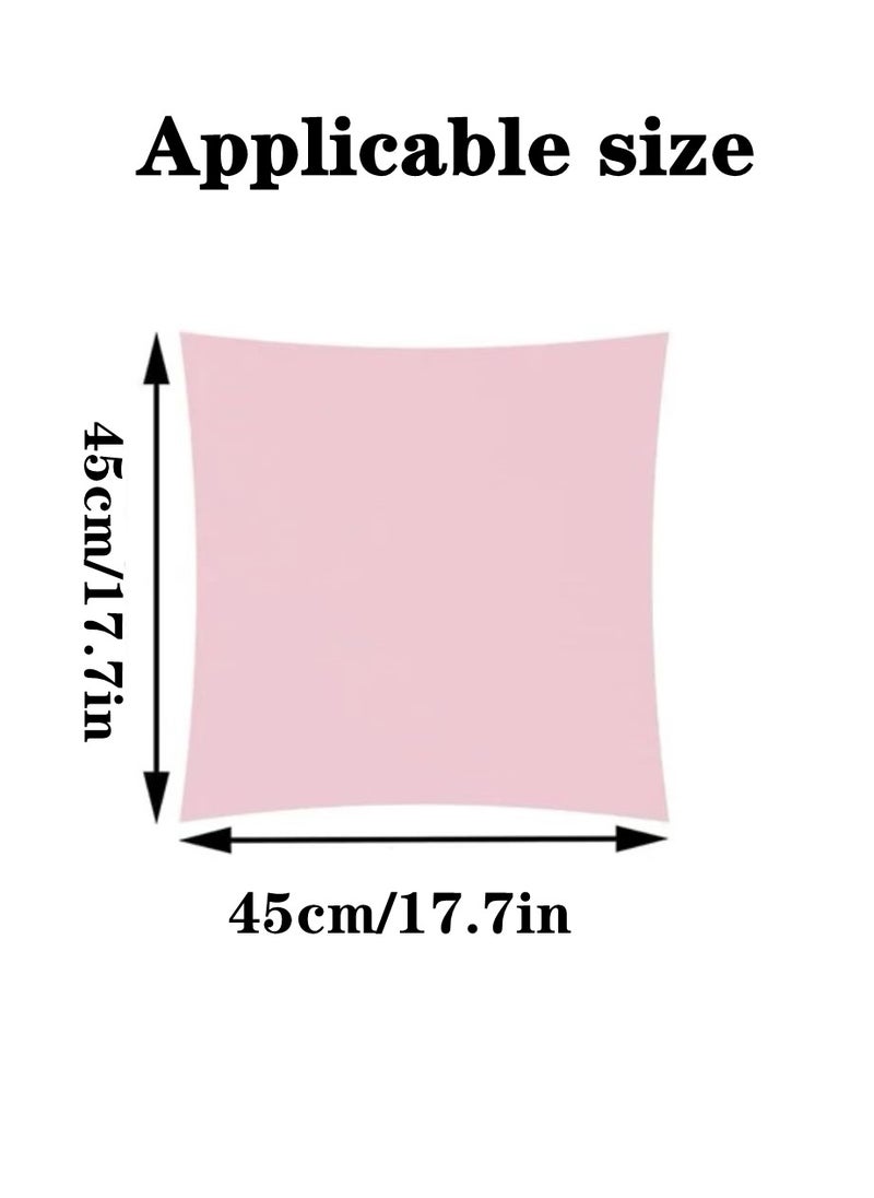 Kutis - 4-Piece Plush Pillow Cover Throw Pillowcase Sofa Pillow Cover White 45x45 Centimeter - Image 1