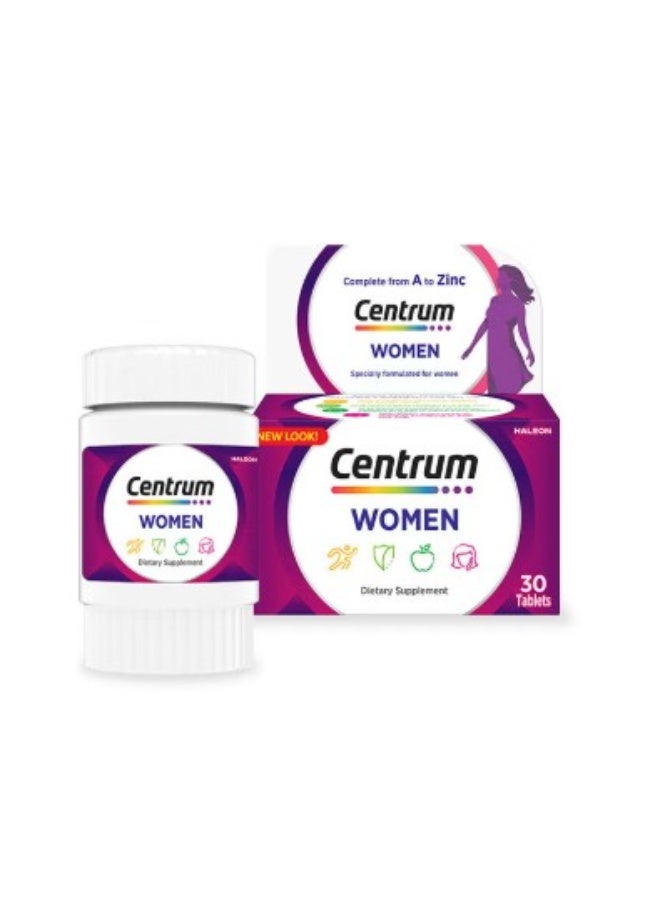 CENTRA فيتامينات متعددة مصممة خصيصًا للنساء، 30 قرصًا - Image 2