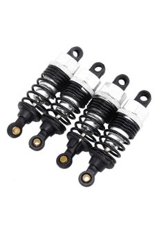 Dilwe Rc Shock Absorber 4Pcs Aluminium Damper With Redesign Compatible With Hsp 1/10 Rc Car Climbing (Silver)  - Image 3
