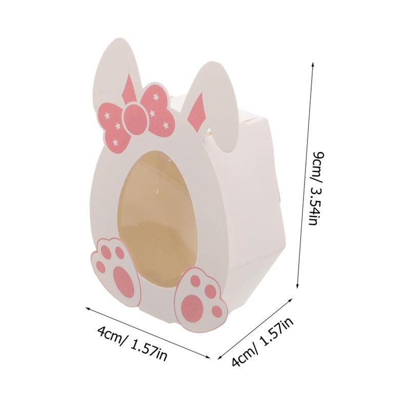 10pcs Easter Bunny Candy Boxes Cute Paper Containers for Party Favors Cookies Treats - Image 4