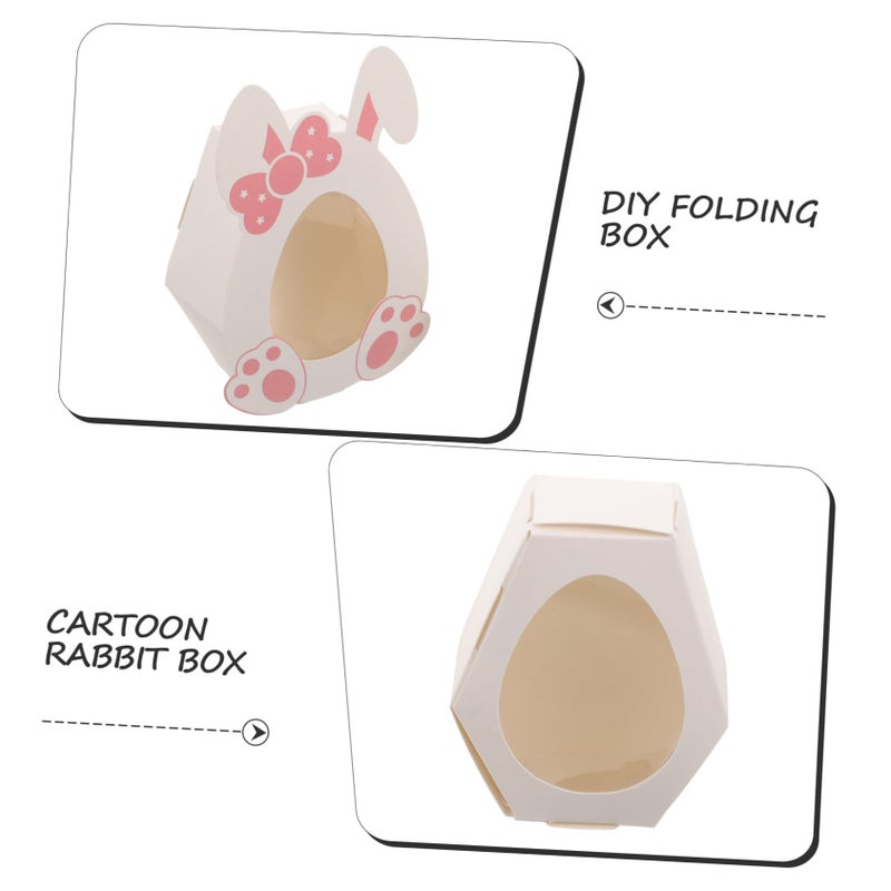 10pcs Easter Bunny Candy Boxes Cute Paper Containers for Party Favors Cookies Treats - Image 3