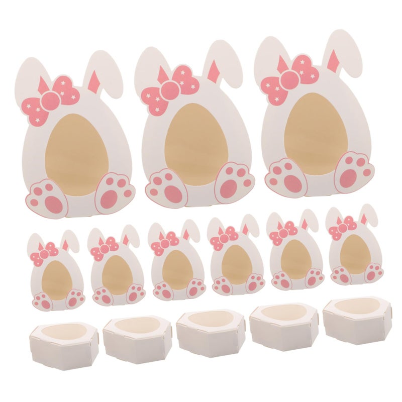 10pcs Easter Bunny Candy Boxes Cute Paper Containers for Party Favors Cookies Treats - Image 2