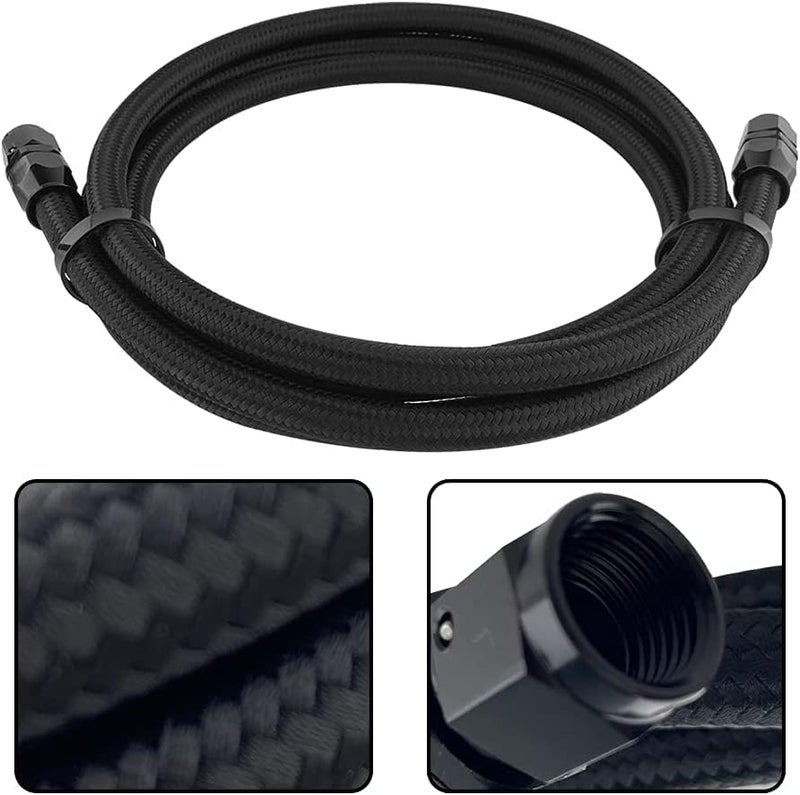 CULMKARI 6AN PTFE Transmission Cooling Line for 4L60 700R4 TH350 TH400 - 7 Ft Long Hose with Fittings - Image 5