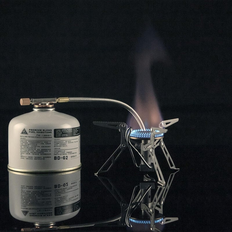 Fire-Maple Blade 2 Portable Propane Camping and Backpacking Stove Ultra Light | Titanium Hiking Stoves with pre-heat tube | Mini Portable Isobutane - Image 4
