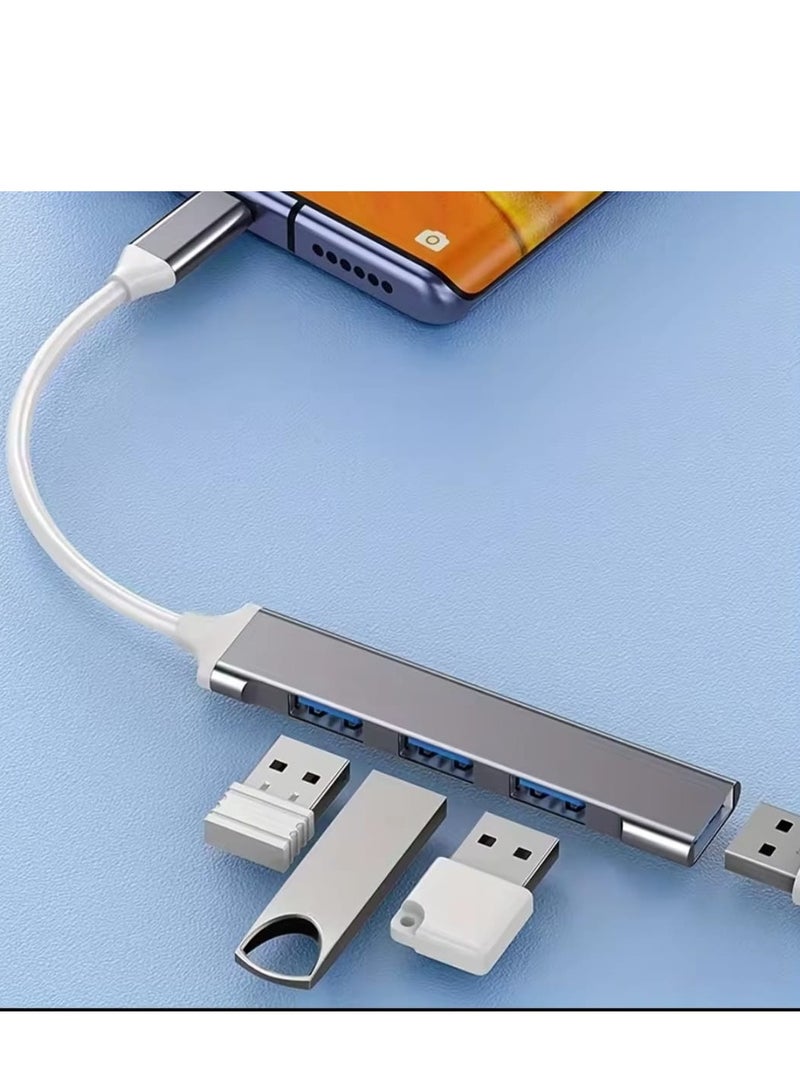 ايونلاين 4 منافذ متعددة الفاصل نوع C HUB 3.0 USB 3.1 محول OTG لشاومي لينوفو ماك بوك 13 15 الهواء برو ملحقات الكمبيوتر - Image 3