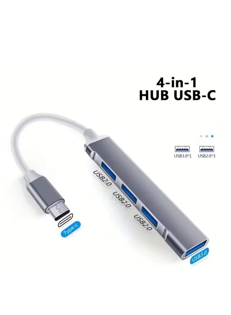 ايونلاين 4 منافذ متعددة الفاصل نوع C HUB 3.0 USB 3.1 محول OTG لشاومي لينوفو ماك بوك 13 15 الهواء برو ملحقات الكمبيوتر - Image 2