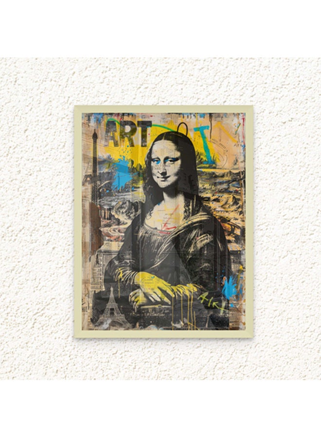 آرت دیکور  ديكور فني مؤطر صورة فنية جميلة طباعة الموناليزا فن البوب ​​مطبوعات نابضة بالحياة ديكور الحائط لغرفة المعيشة غرفة النوم مكتب استوديو ديكور المنزل - Image 1