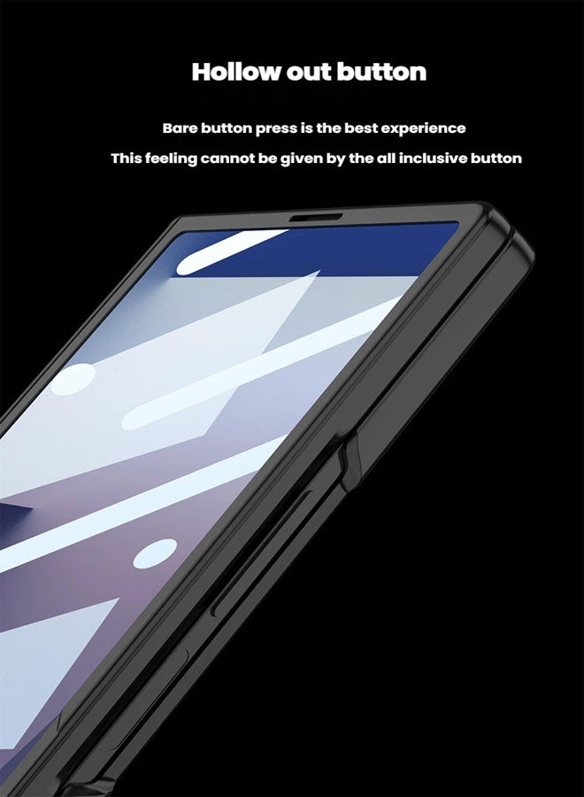 general Suitable for Samsung Z Fold 7 mobile phone case, magnetic hinge, all-inclusive shell, niche, advanced sense shell, film integrated bracket - Image 2