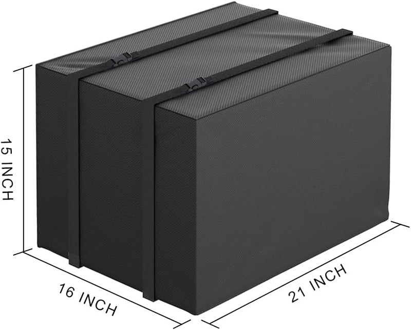HOXHA Air Conditioner Covers for Window Units Outdoor Ac Cover Outside Heavy Duty Waterproof Insulation Defender with Adjustable Strap (21W16D15H) - Image 2