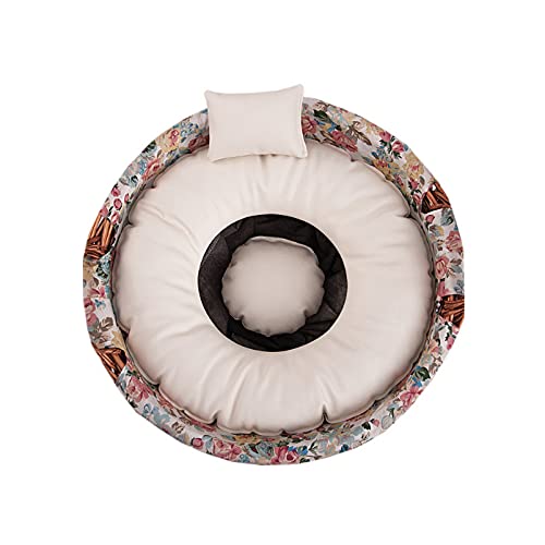 BabyMoon Posing Bucket Pillow Baby Photoshoot Pops Costumes Basket Filler, 3 Pieces, White, Faux Leather, Pack of 1 - Image 4