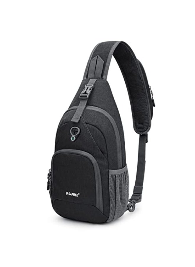 G4Free RFID Blocking Small Crossbody Sling Backpack Bag Travel Hiking Chest Daypack Backpack with Anti-theft Pocket