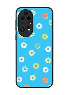 Stylizedd Rugged Black edge case for Huawei P50 Pro Slim fit Soft Case Flexible Rubber Edges Anti Drop TPU Gel Thin Cover - Loopy Hoops  - Image 1