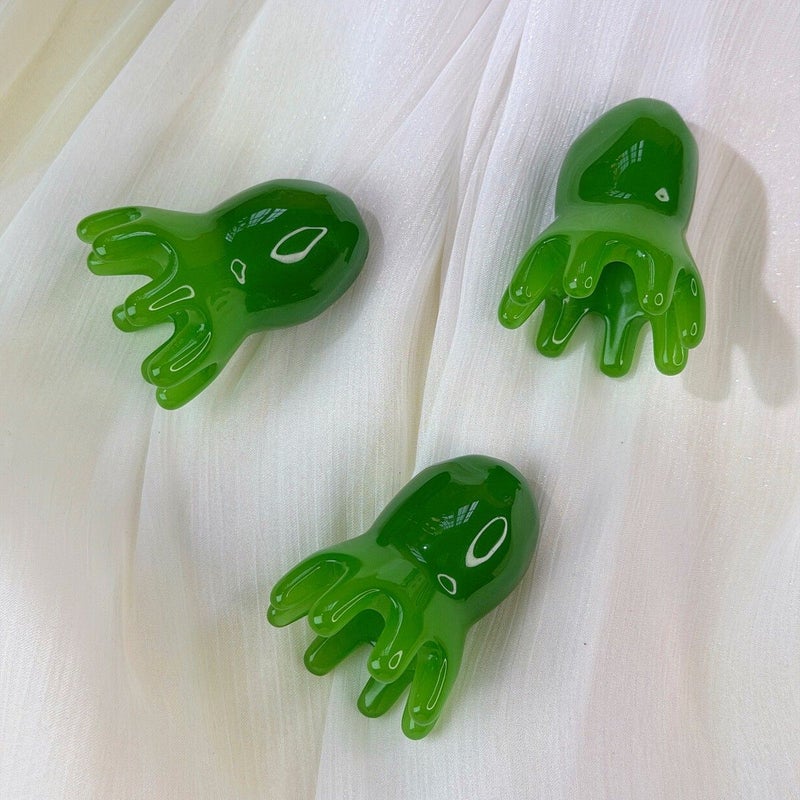 3 Random Color Octopus Scalp Massagers Portable Handheld Relaxation Tool Muscle Tension Ergonomic Travel Friendly Resin - Image 3