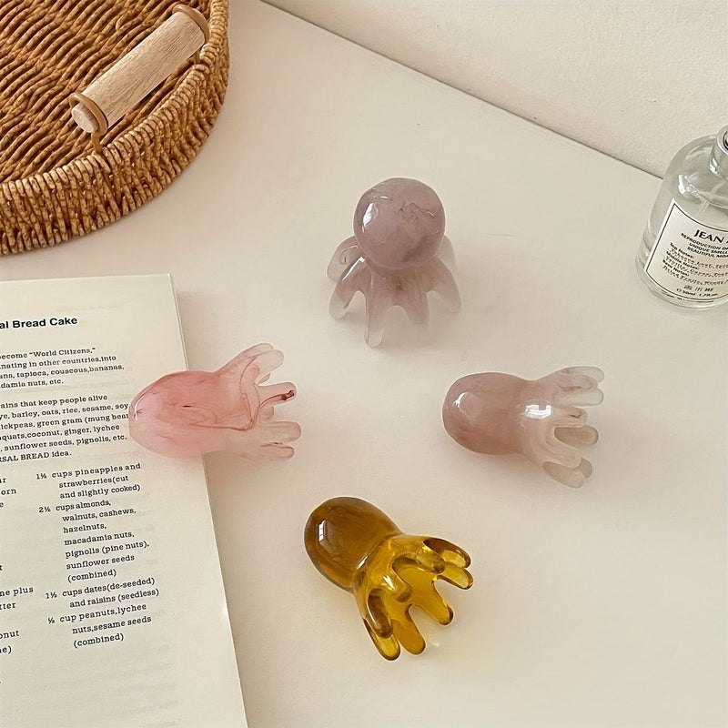 3 Random Color Octopus Scalp Massagers Portable Handheld Relaxation Tool Muscle Tension Ergonomic Travel Friendly Resin - Image 5