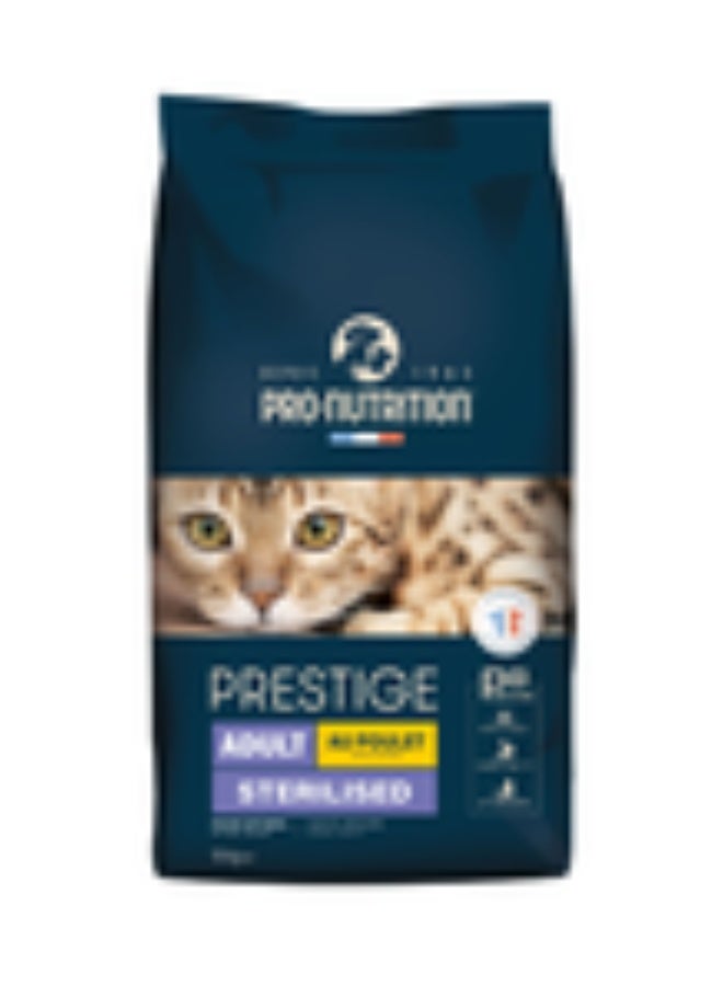 Pro nutrition Prestige Cat Adult Sterilised Chicken 10Kg - Image 1