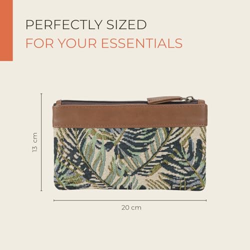 Hamelin Multi-Purpose Pouch | Stylish Vegan Leather Purse for Travel | Pencil, Makeup & Travel Pouch |Small Purse| Travel Organizer | Set of 2 for Women & Girls (Patio)| Ideal Gift for Woman - Image 2