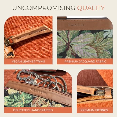 Hamelin Multi-Purpose Pouch | Stylish Vegan Leather Purse for Travel | Pencil, Makeup & Travel Pouch |Small Purse| Travel Organizer | Set of 2 for Women & Girls (Patio)| Ideal Gift for Woman - Image 3