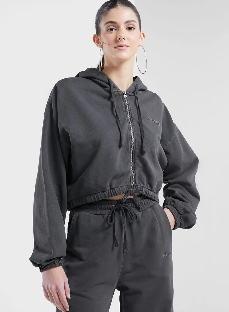 nicce london Garment Dye Ersa Hoodie