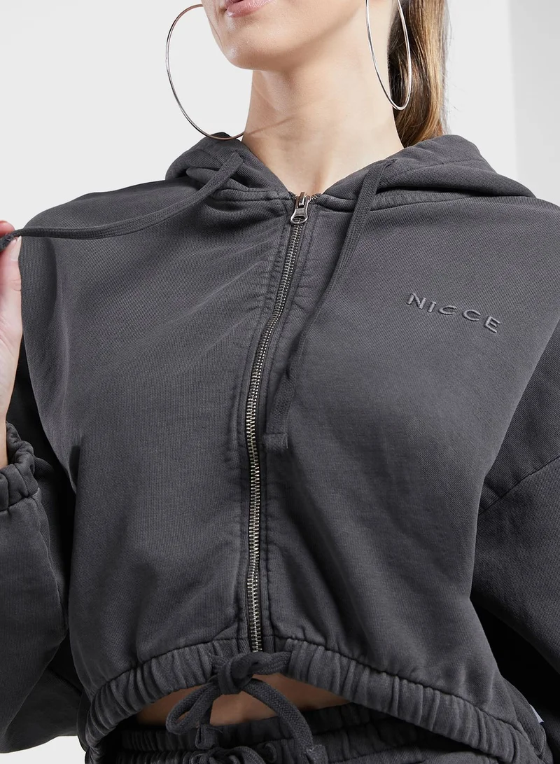 nicce london Garment Dye Ersa Hoodie