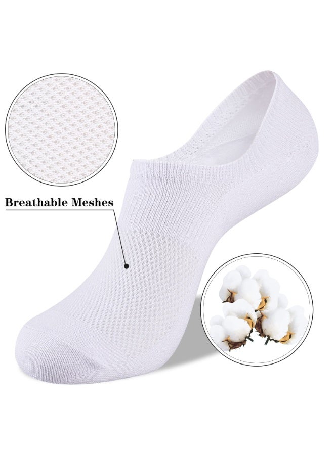 جوارب نسائية قطنية قصيرة غير قابلة للانزلاق، جوارب كاجوال غير مرئية، جوارب مسطحة غير مرئية (6 أزواج) - Image 3