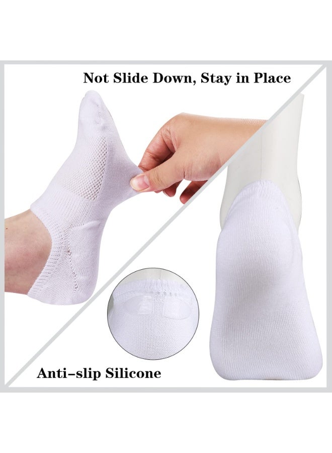 جوارب نسائية قطنية قصيرة غير قابلة للانزلاق، جوارب كاجوال غير مرئية، جوارب مسطحة غير مرئية (6 أزواج) - Image 4