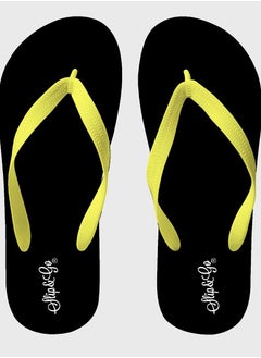 Plain Black, With A yellow Strap