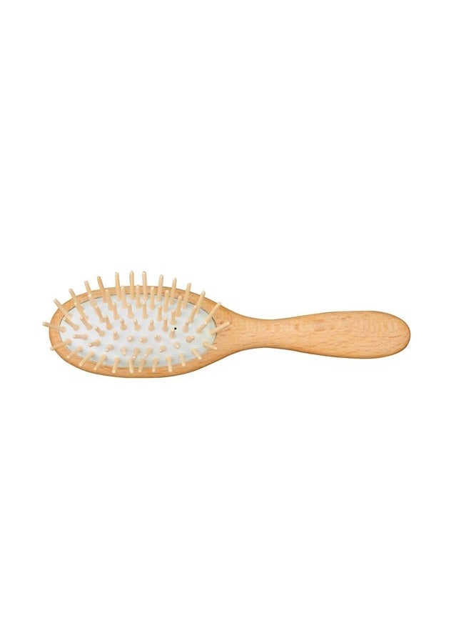 REDECKER Straight Maple Pin Hairbrush with Waxed Beechwood Handle, 7-3/8-Inches - Image 1