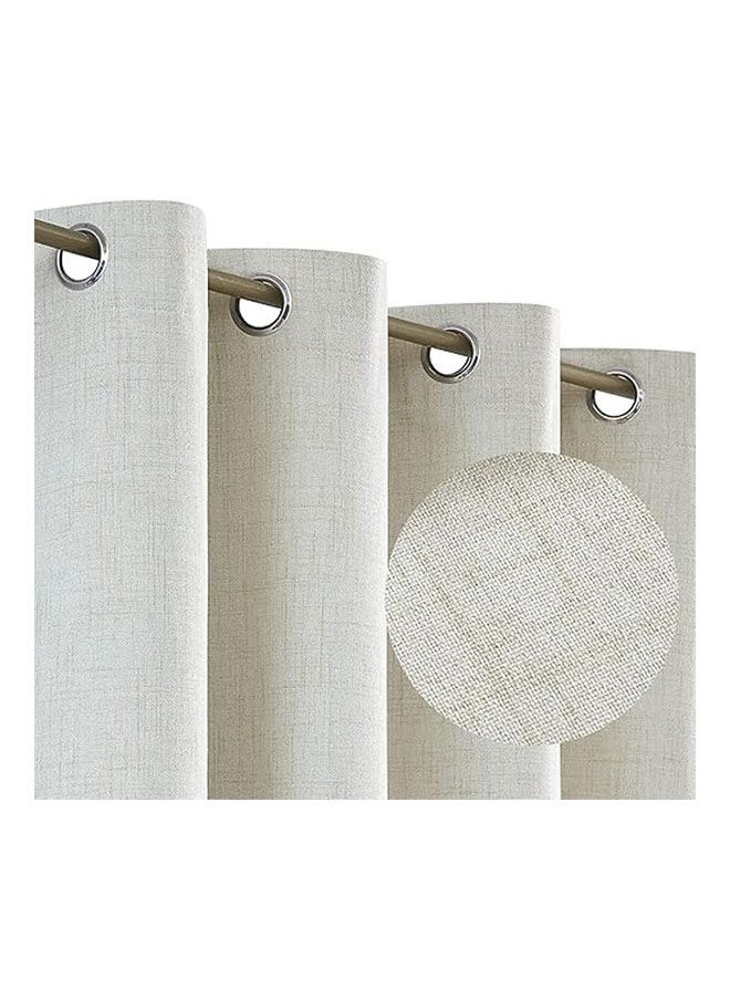 Intex Curtains House Linen Curtains 100% Blackout Thermal Insulated Fabric 1 Piece  - Image 1