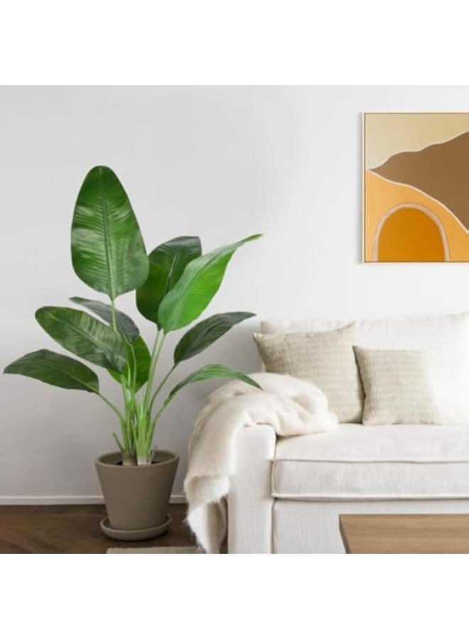 Arabest Simulated green plants, potted plants, tactile sense, traveler banana, 120cm floor to ceiling indoor high-end simulated plants - Image 2