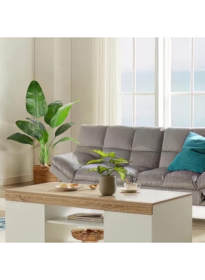 Arabest Simulated green plants, potted plants, tactile sense, traveler banana, 120cm floor to ceiling indoor high-end simulated plants - Image 4