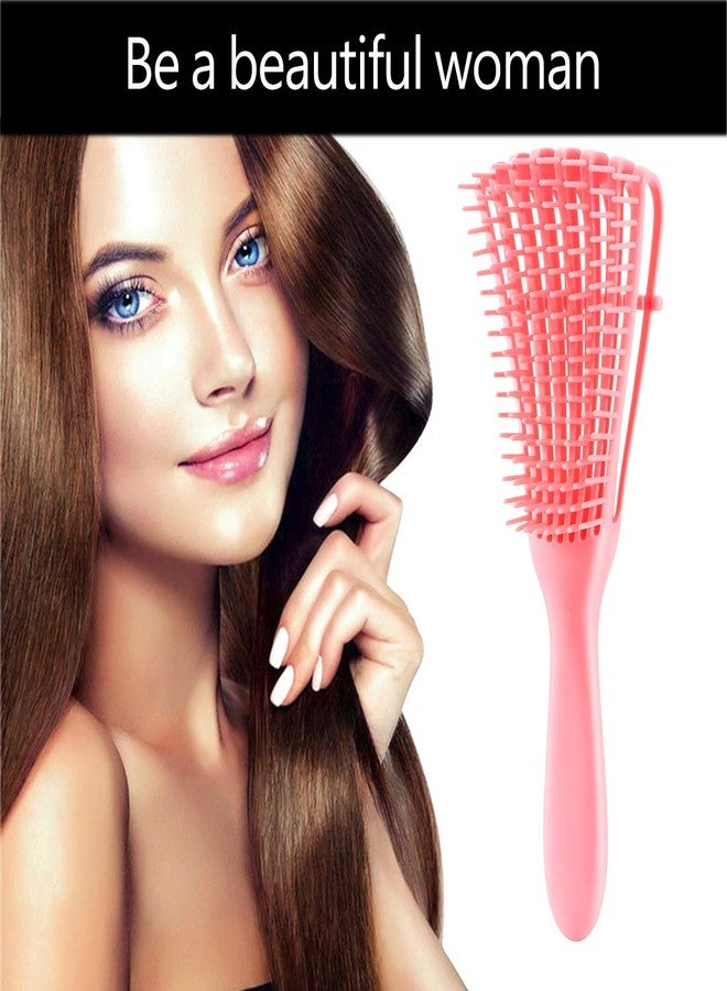 A.DASHER Detangling Brush for Afro America/African Hair Textured 3a to 4c, Knots Detangler Scalp Massage Comb Hair Detangler for Women (2 pcs, Black-Black) - Image 2