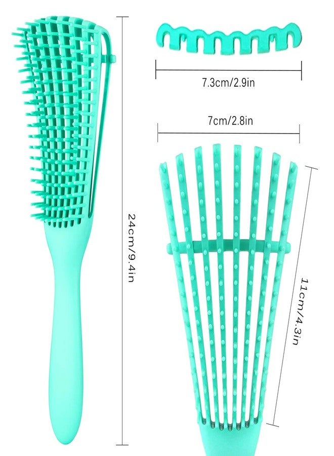 A.DASHER Detangling Brush for Afro America/African Hair Textured 3a to 4c, Knots Detangler Scalp Massage Comb Hair Detangler for Women (2 pcs, Black-Black) - Image 5