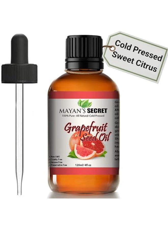 Mayan's Secret Mayans Secret 100 Pure Grapefruit Seed Oil Premium QualityUndilutedRefined Cold Pressed4 fl oz Glass Jar - Image 4