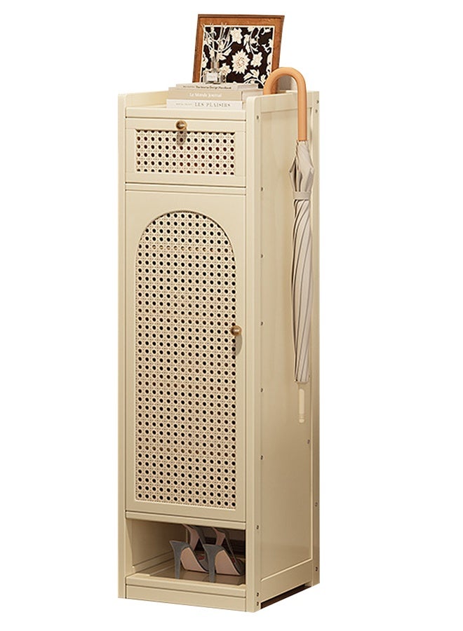 إن كي أكس رف أحذية للمدخل متعدد الطبقات لتوفير المساحة الضيقة، لون أبيض حليبي، 107.5*31*32 سم - Image 4