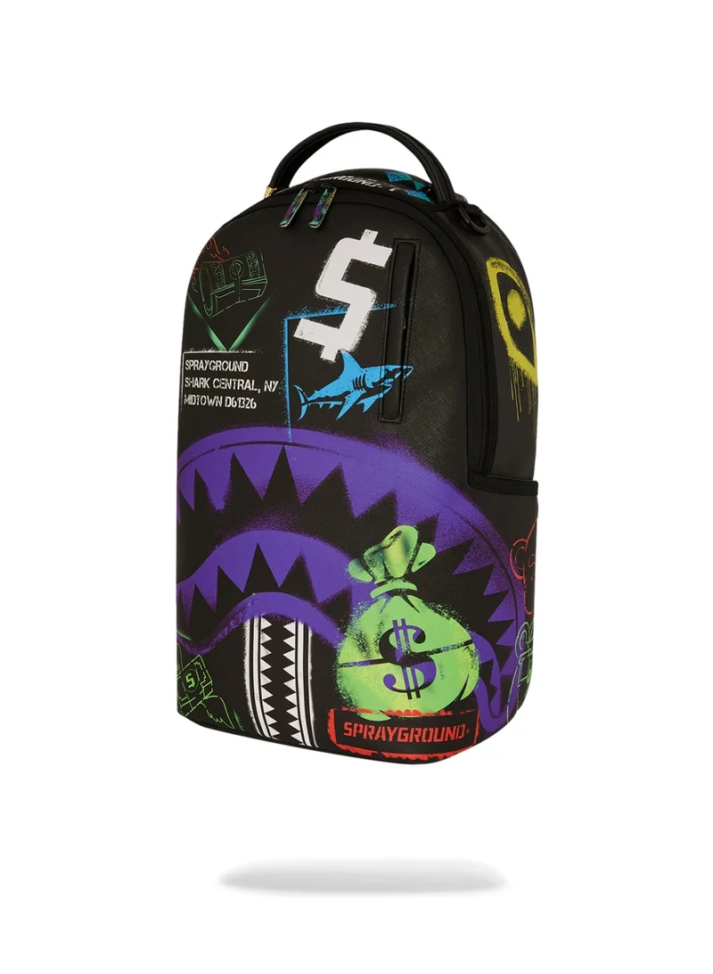 سبراي جراوند شنطة ظهر SHARK CENTRAL STENCILS BLACK DLXSV
