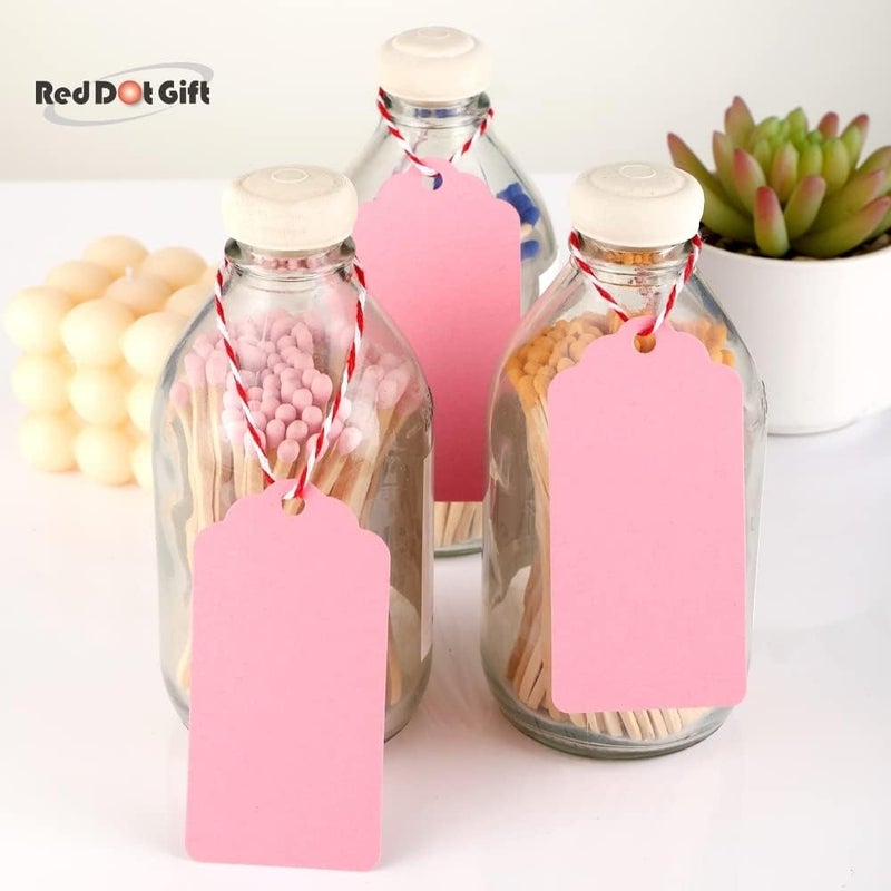 Red Dot Gift REDDOTGIFT 100Pcs Kraft Paper Gift Tags with 10m Natural Jute Twine - Multi-Color Set for Weddings, Christmas, and More - Image 4