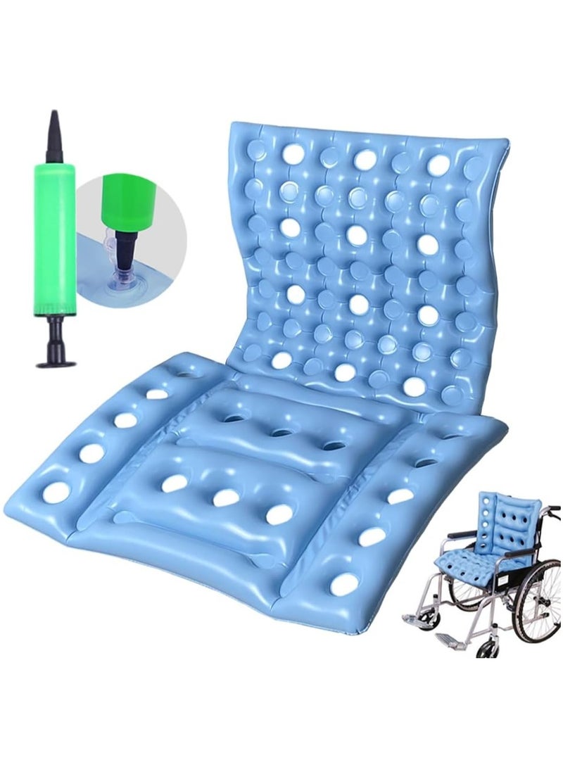 Ru syanl Inflatable Seat Cushion Anti-Decubitus Wheelchair Cushion Breathable Backrest Air Cushion Bed Sore Cushion for Pressure Sores Pain Relief Portable Travel Seat Cushion for Airplane/Car/Office  - Image 1