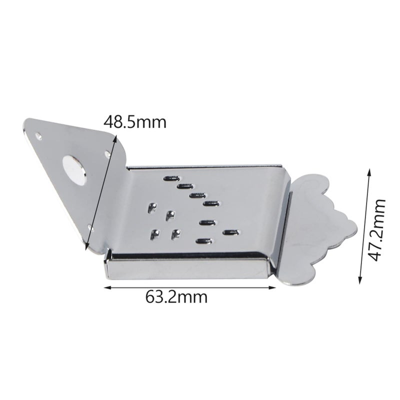 Dilwe جسر ذيل الماندولين ديلوي، ذيل الماندولين مع براغي لآلة موسيقية 8 أوتار (فضي) - Image 2